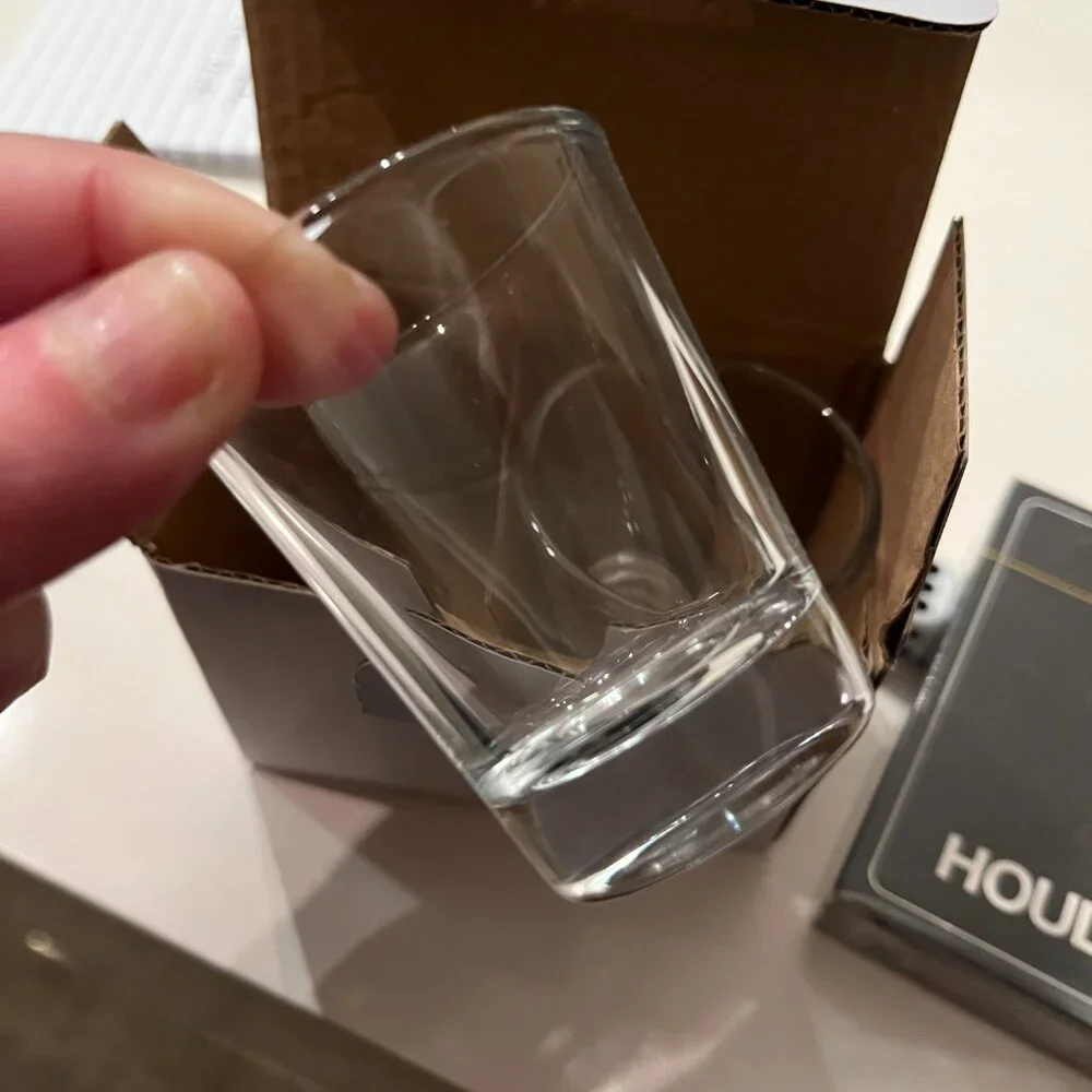 Bar Sets‎ with Cocktail Shaker Shot Glasses Cards & Dice (SET OF TWO / new)